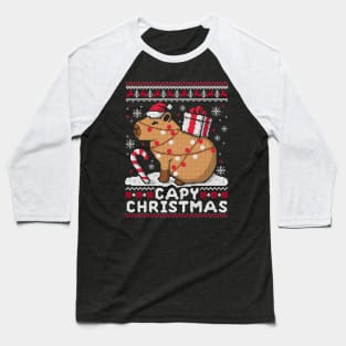 Capy ugly christmas sweater Baseball T-Shirt